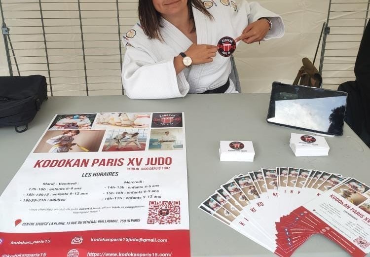 communication du club de judo Kodokan Paris XV